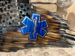 Tattered American Flag - Star of Life Edition