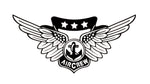 Tattered American Flag - USMC Combat Aircrew Wings Edition