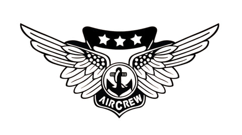 Tattered American Flag - USMC Combat Aircrew Wings Edition