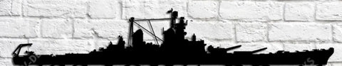 Tattered American Flag - USS Iowa BB61 Edition